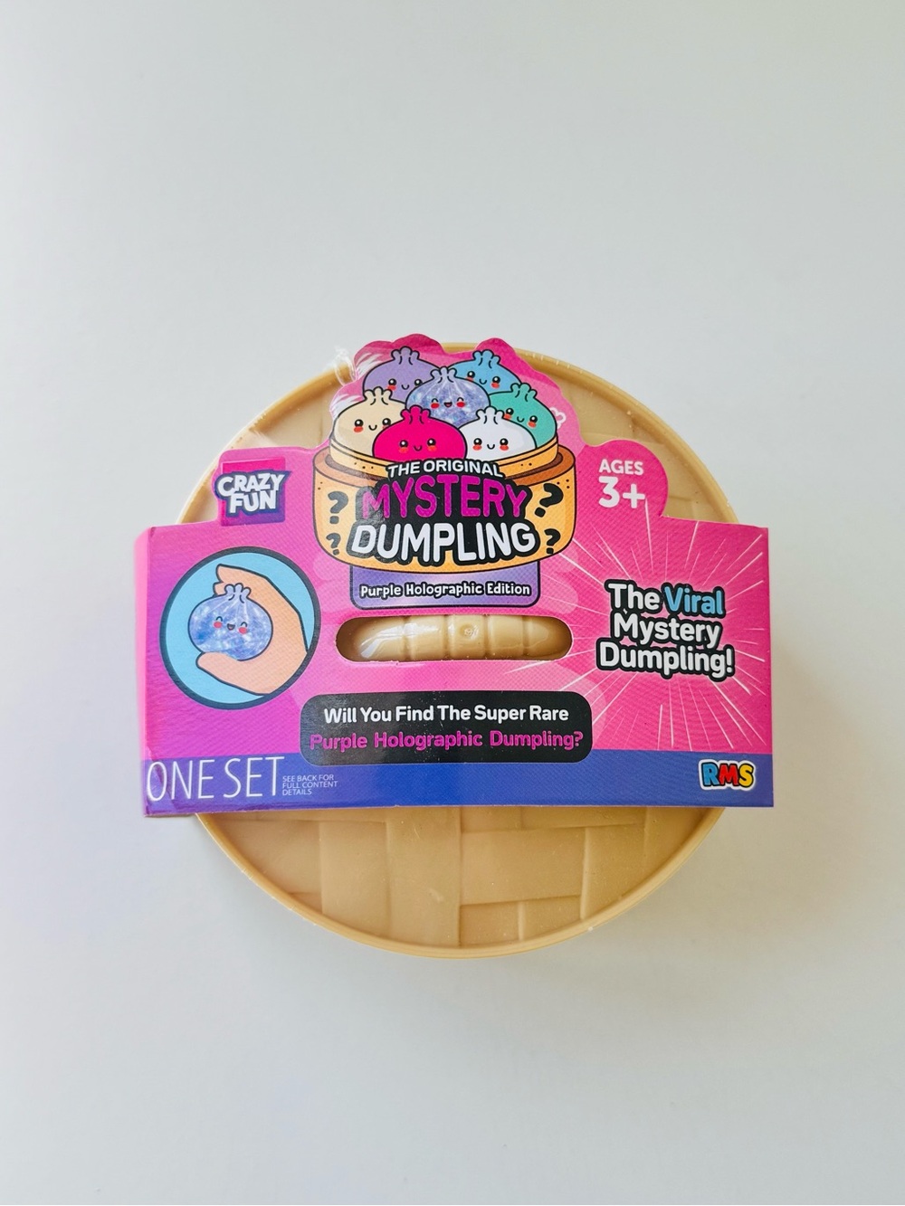 1x RMS squishy viral mystery dumpling -Purple Holographic Dumpling -NEW RELEASE